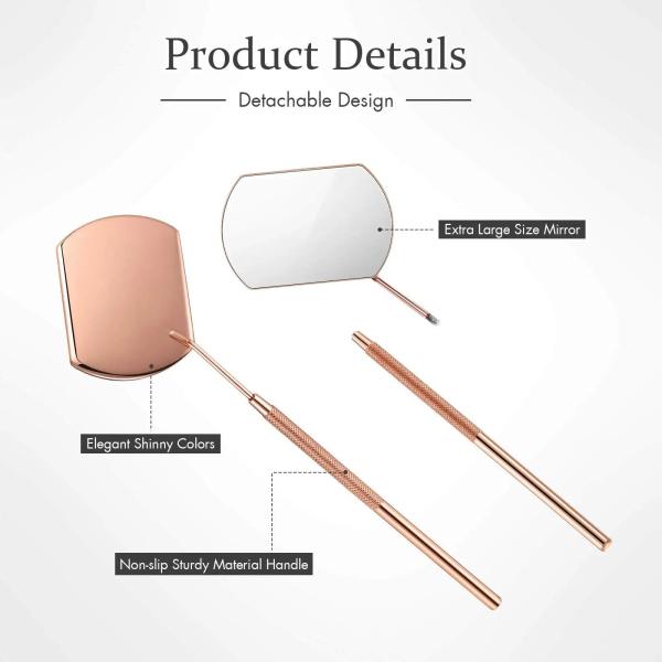 Espejo Oro Rosa Ovalado