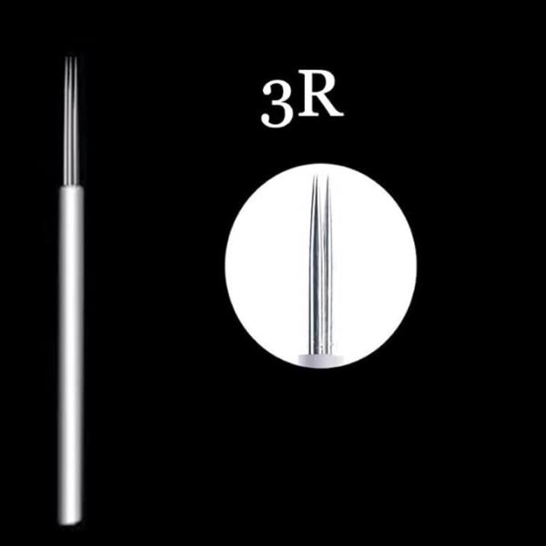 Aguja 3 Redonda sombra localizada