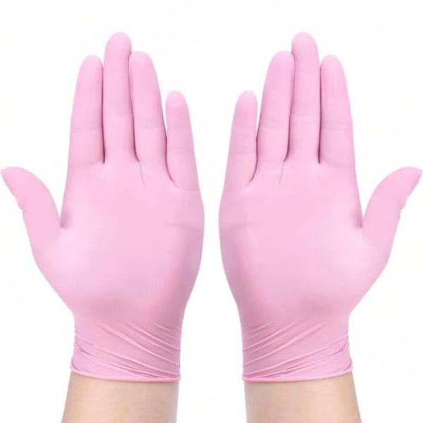 Guantes de NITRILO Rosados